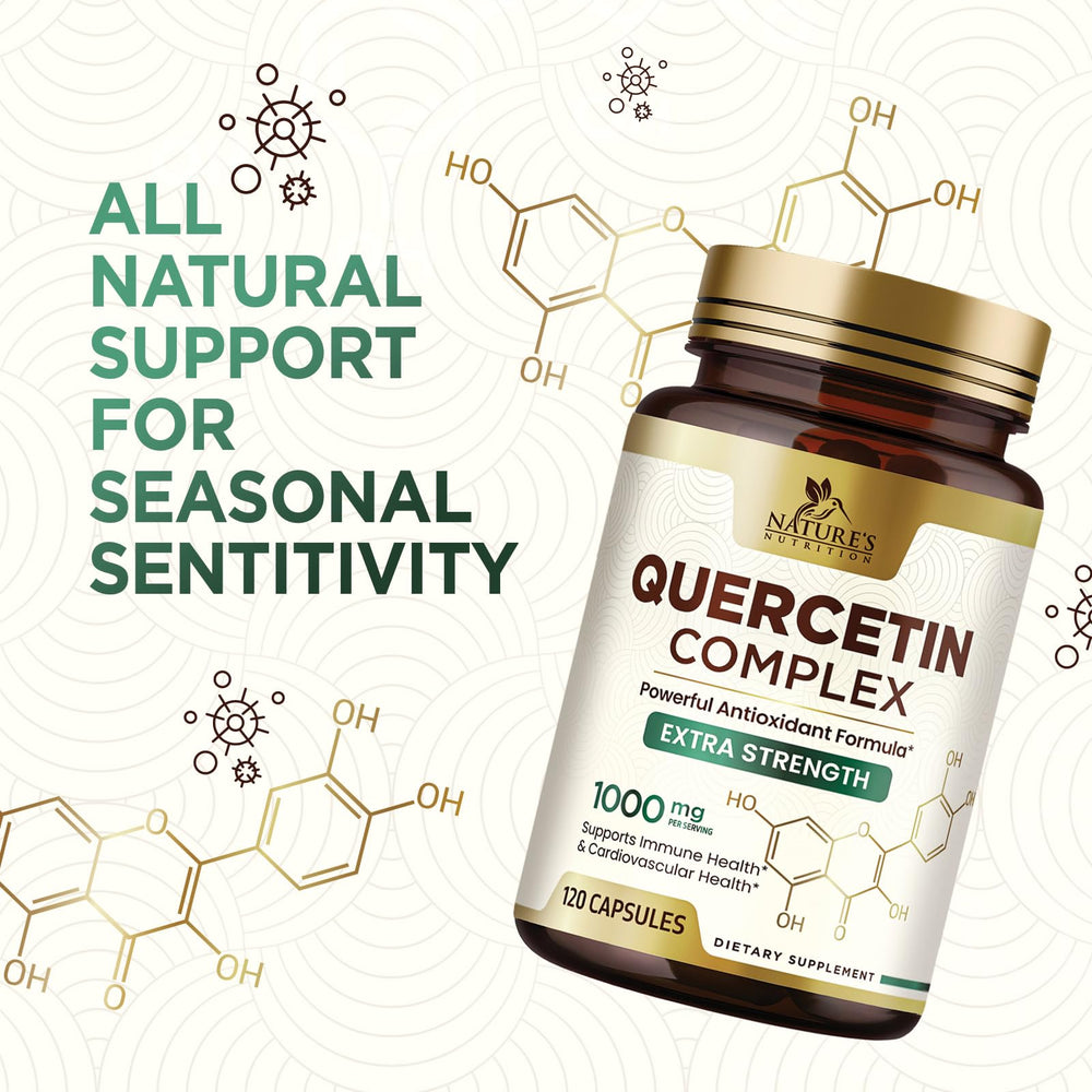 Nature's Nutrition Quercetin bottle topcap with secure seal
