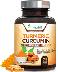 Nature's Nutrition T3 turmeric bottle showcases high-potency turmeric blend for daily joint support.