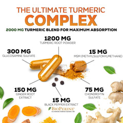 Nature's Nutrition T3 Turmeric Curcumin label closeup showing high-curcuminoid content.
