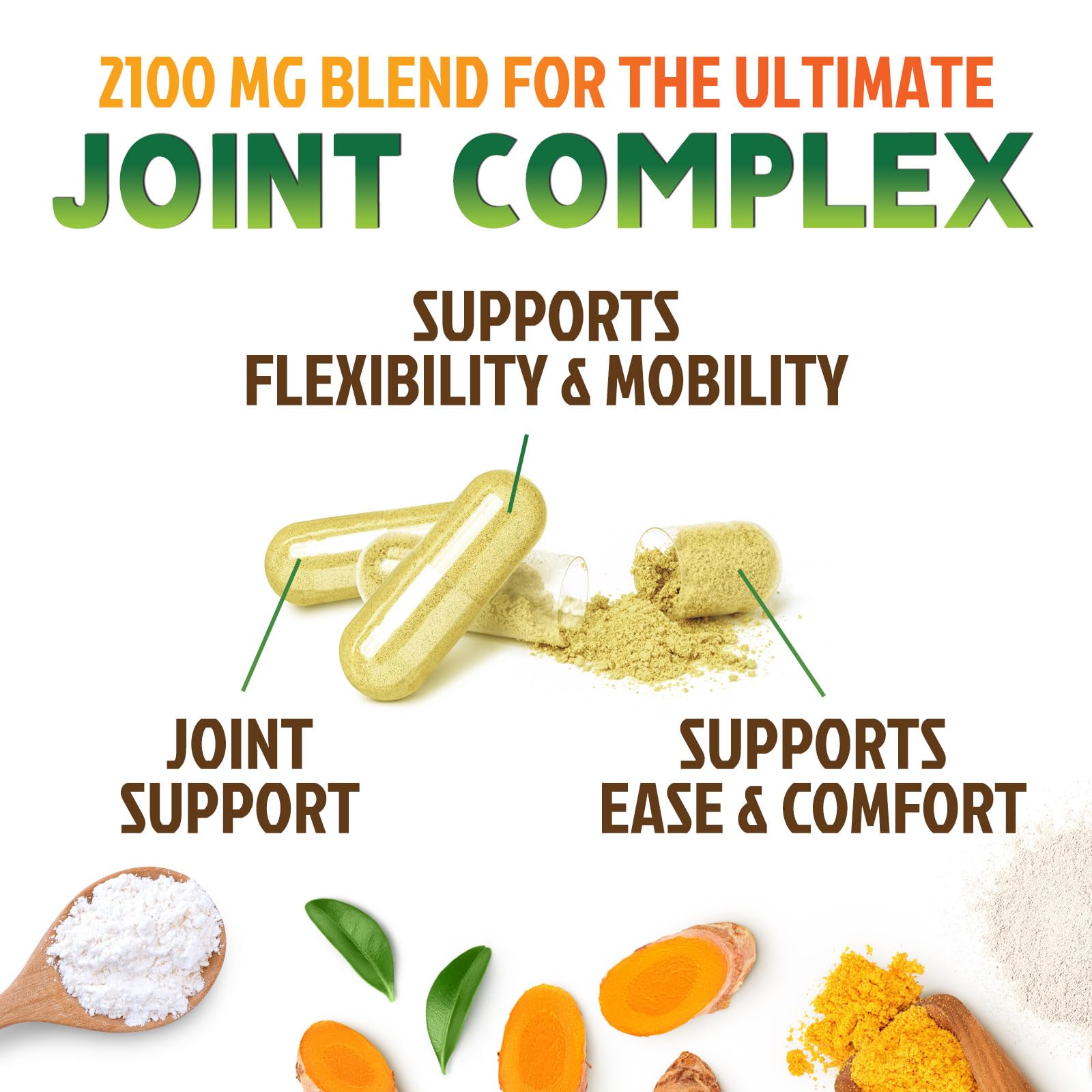 Nature's Nutrition turmeric boswellia capsules close-up