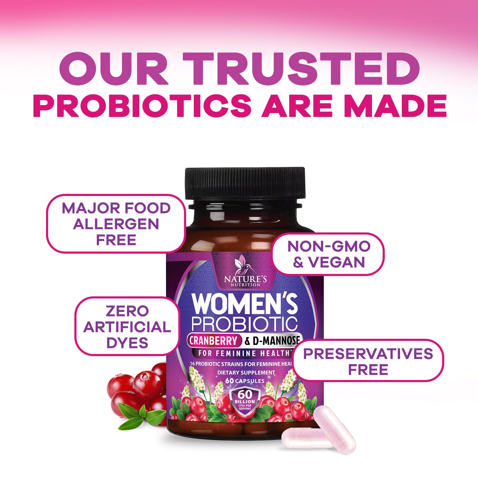 Packaging highlights gluten-free dairy-free GMO-free ingredients