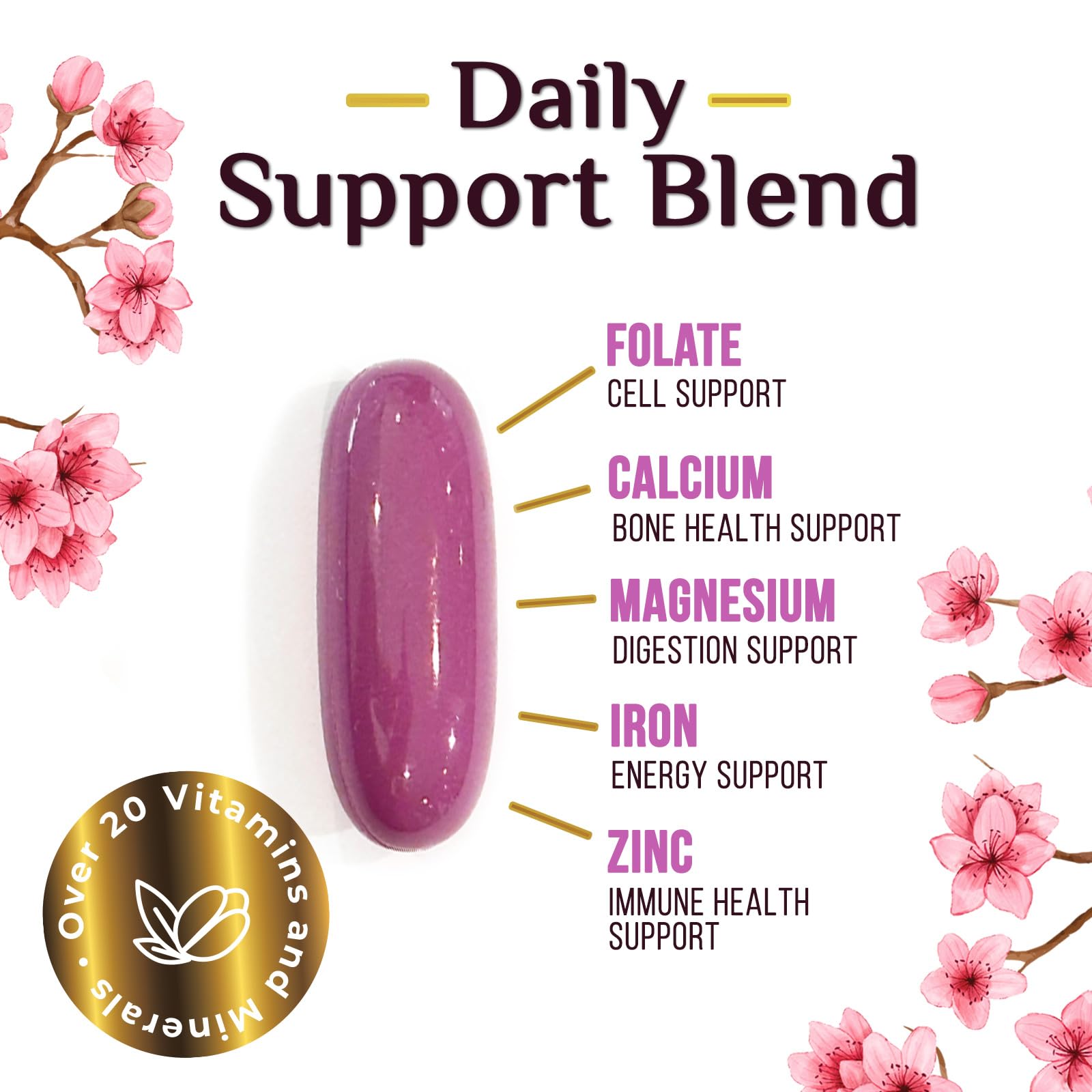 Highlight of B-complex vitamins boosting energy for busy mornings.