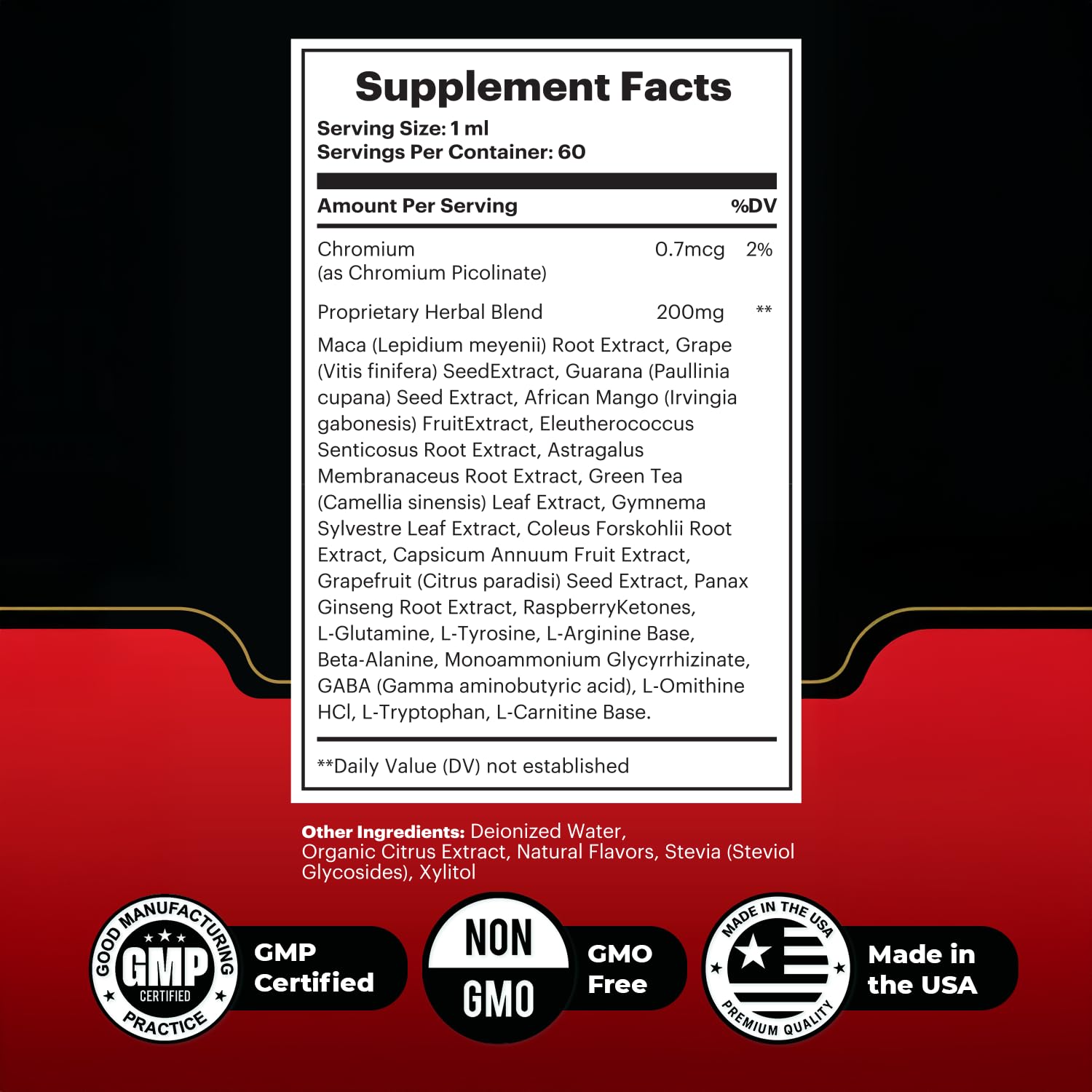 Nature’s NutriWave Defender Drops dropper emphasizing non-GMO, stimulant-free formula.