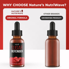 Nature’s NutriWave Defender Drops packaging highlighting USA-made GMP-standard quality.