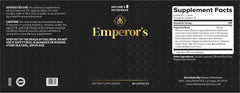 Made in USA GMP facility accompanies Emperor’s Vigor packaging.
