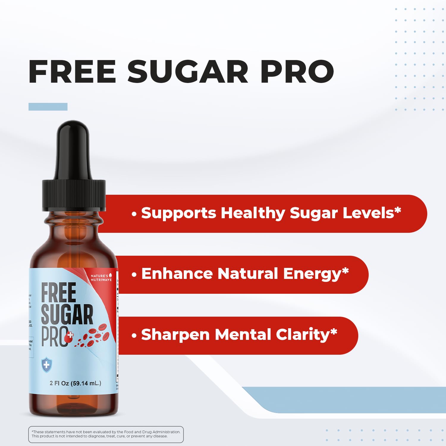 Free Sugar Pro liquid drops pour smoothly into daily routine for clean, non-GMO nutrition.