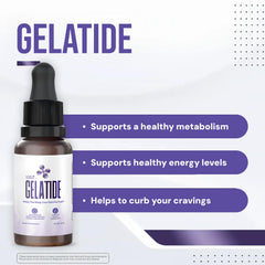 Nature's NutriWave GELATIDE dropper demonstrates easy, stimulant-free dosing.