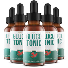 Nature’s NutriWave GlucoTonic bottle with pour for daily use.