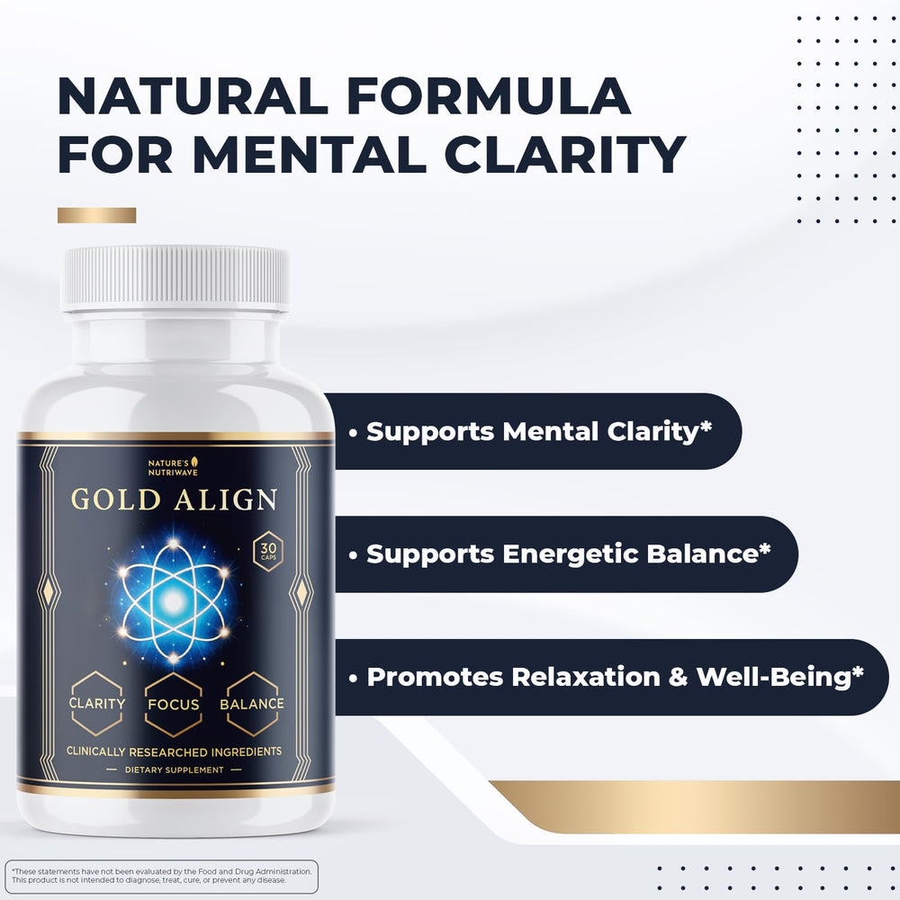 Gold Align capsules close-up illustrating convenient daily use