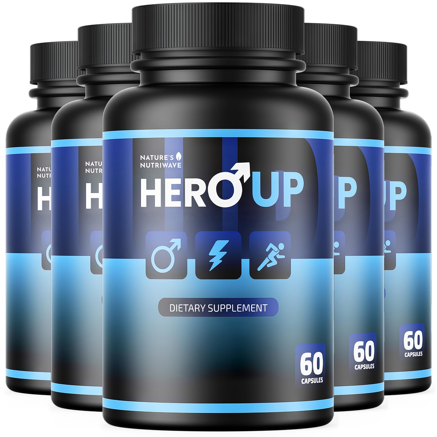 HeroUP bottle with capsules for daily balance
