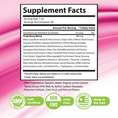 Nature's NutriWave LipoRise Drops label emphasizing non-GMO and USA-made quality