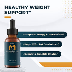 Mounjaboost dropper dispensing 1 mL for easy daily use.