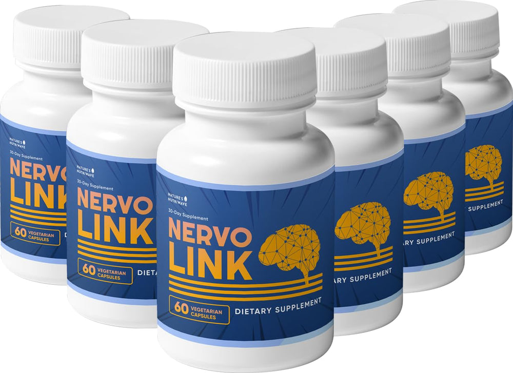 Nature's NutriWave Nervolink bottle on a clean surface, signaling daily vitality.