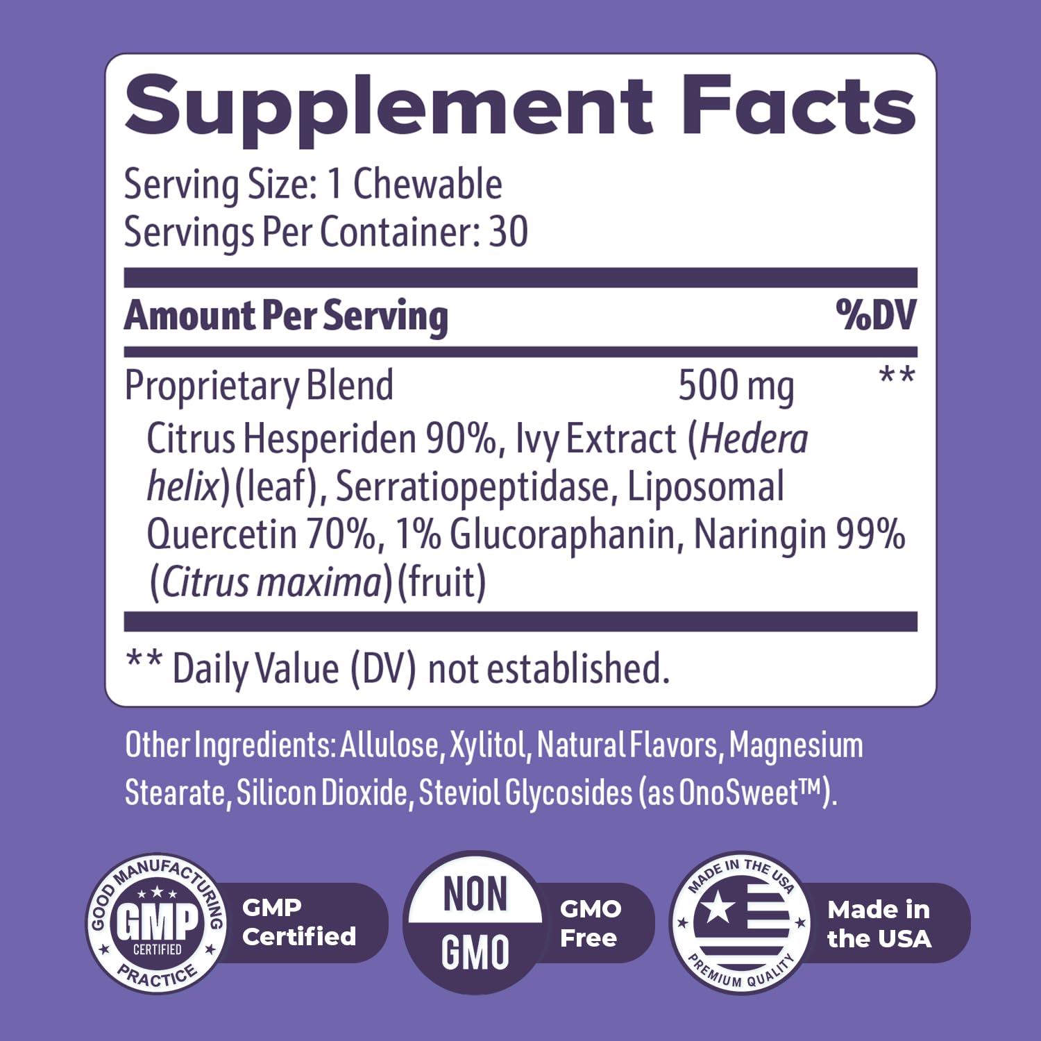 Ivy leaf extract in NiteHush Pro supports balanced nighttime wellness.