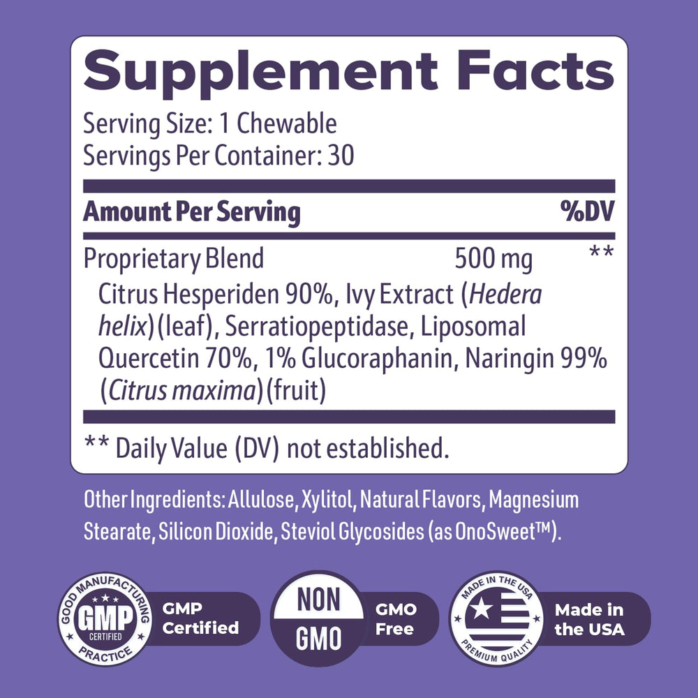 Ivy leaf extract in NiteHush Pro supports balanced nighttime wellness.