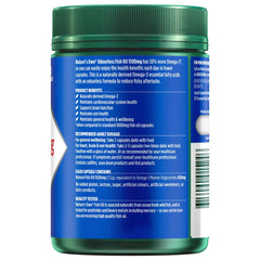 Nature's Own Omega-3 1500mg capsules demonstrate an easy-to-take odourless option.
