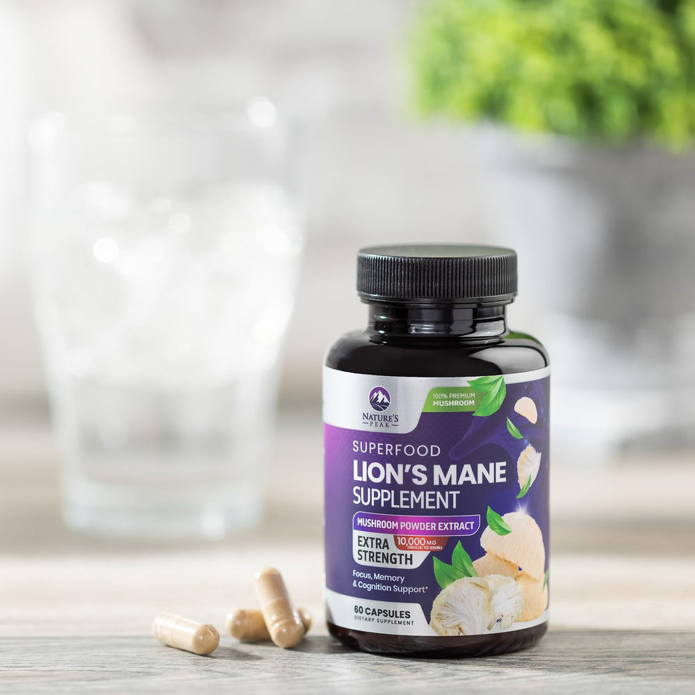 Nature's Peak label information panel highlights potency and vegan status