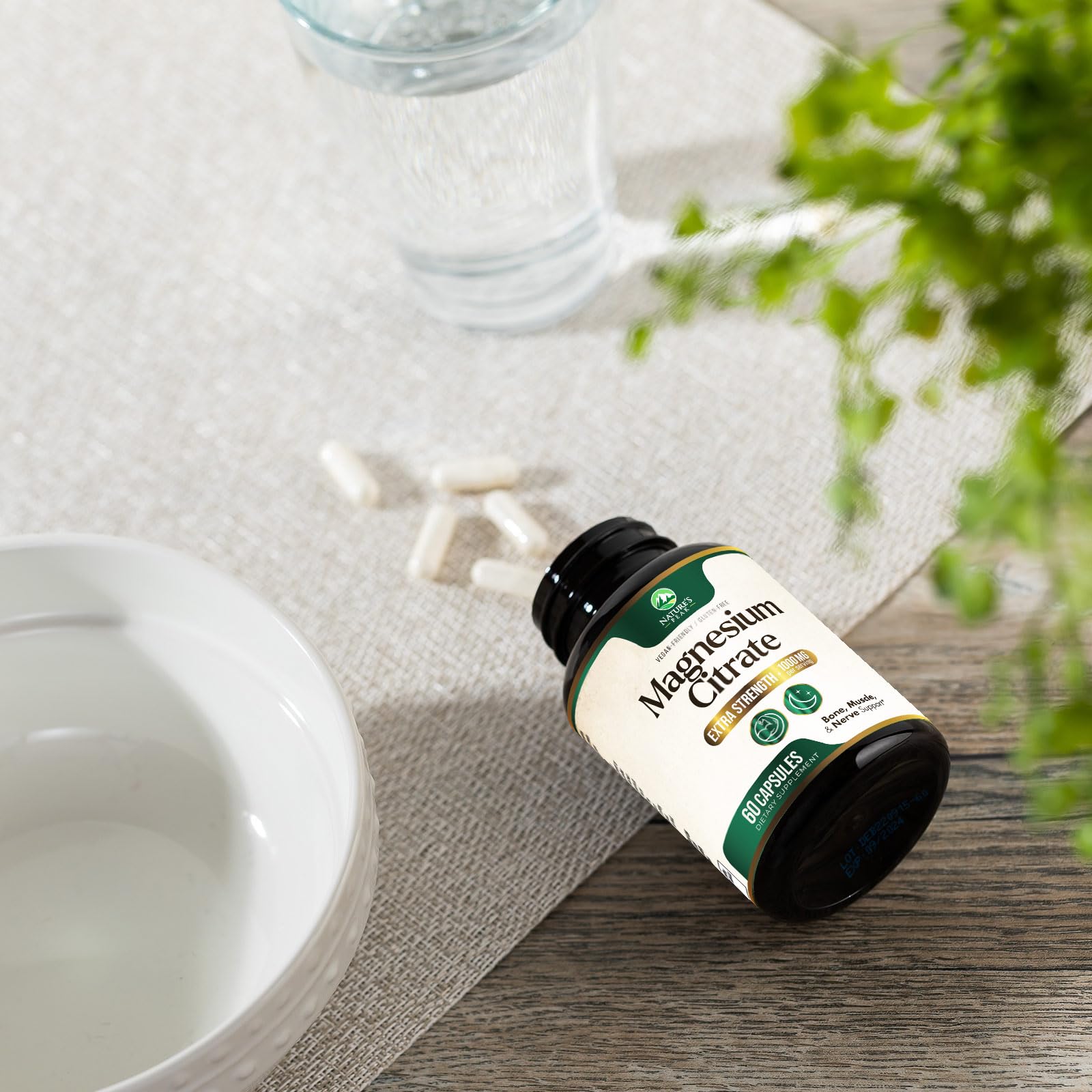 Nature's Peak Magnesium Citrate 1000mg packaging displayed for consumers