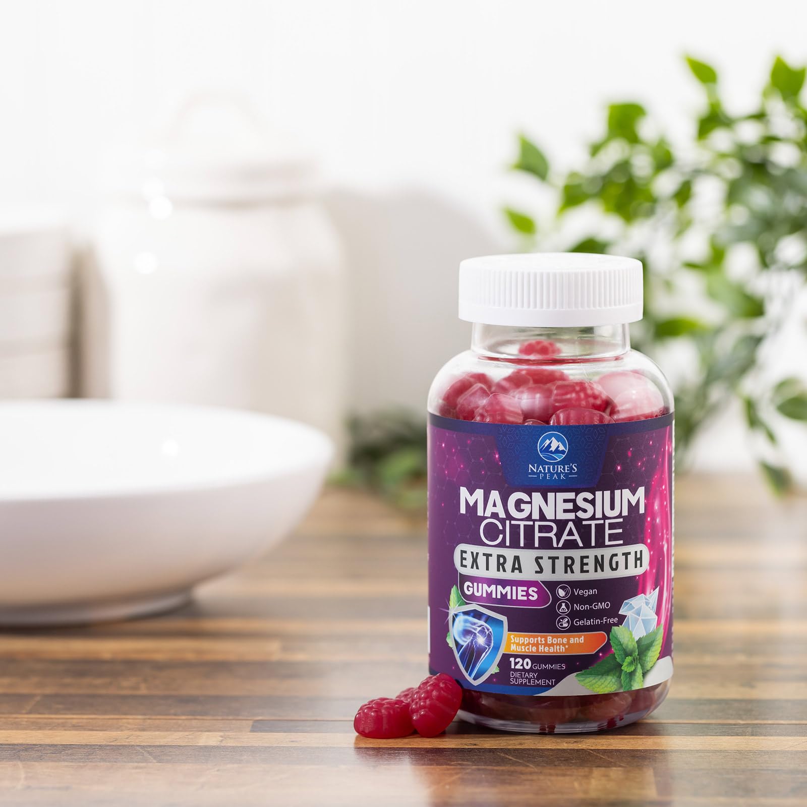 Nature's Peak gummies on kitchen counter inviting daily wellness ritual