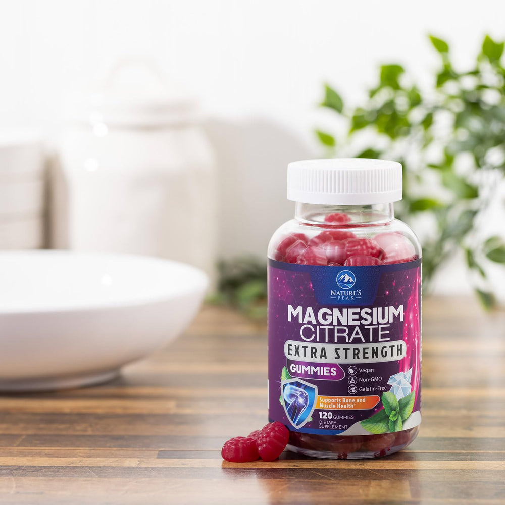 Nature's Peak gummies on kitchen counter inviting daily wellness ritual