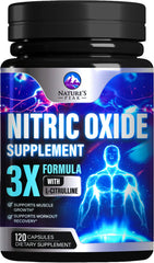 Nature's Peak Nitric Oxide bottle with pump for premium workout dosing