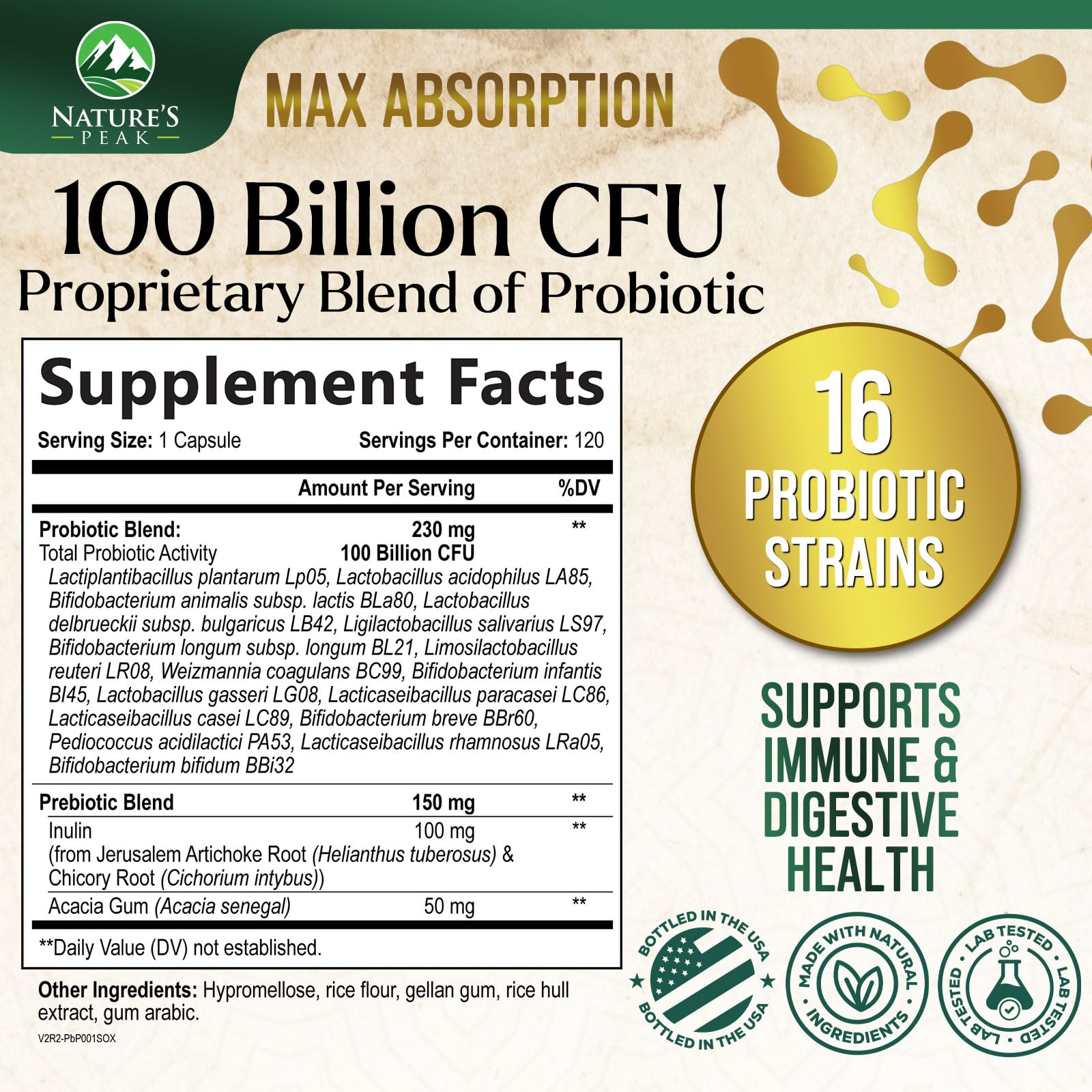 Nature's Peak capsules close-up highlighting premium strains