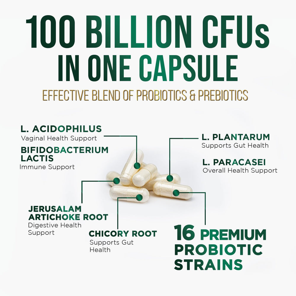 Nature's Peak Probiotics with Prebiotics container and ingredients