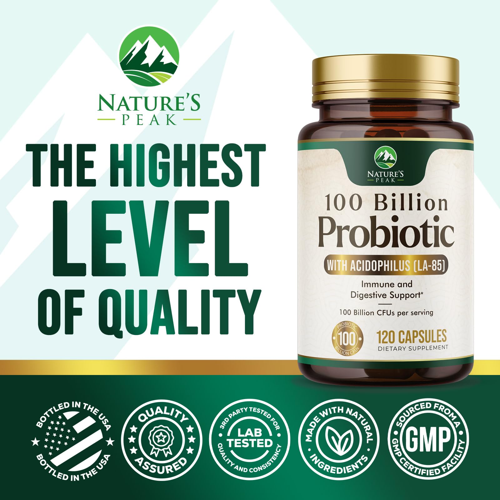 Nature's Peak with 16 strains blend visual