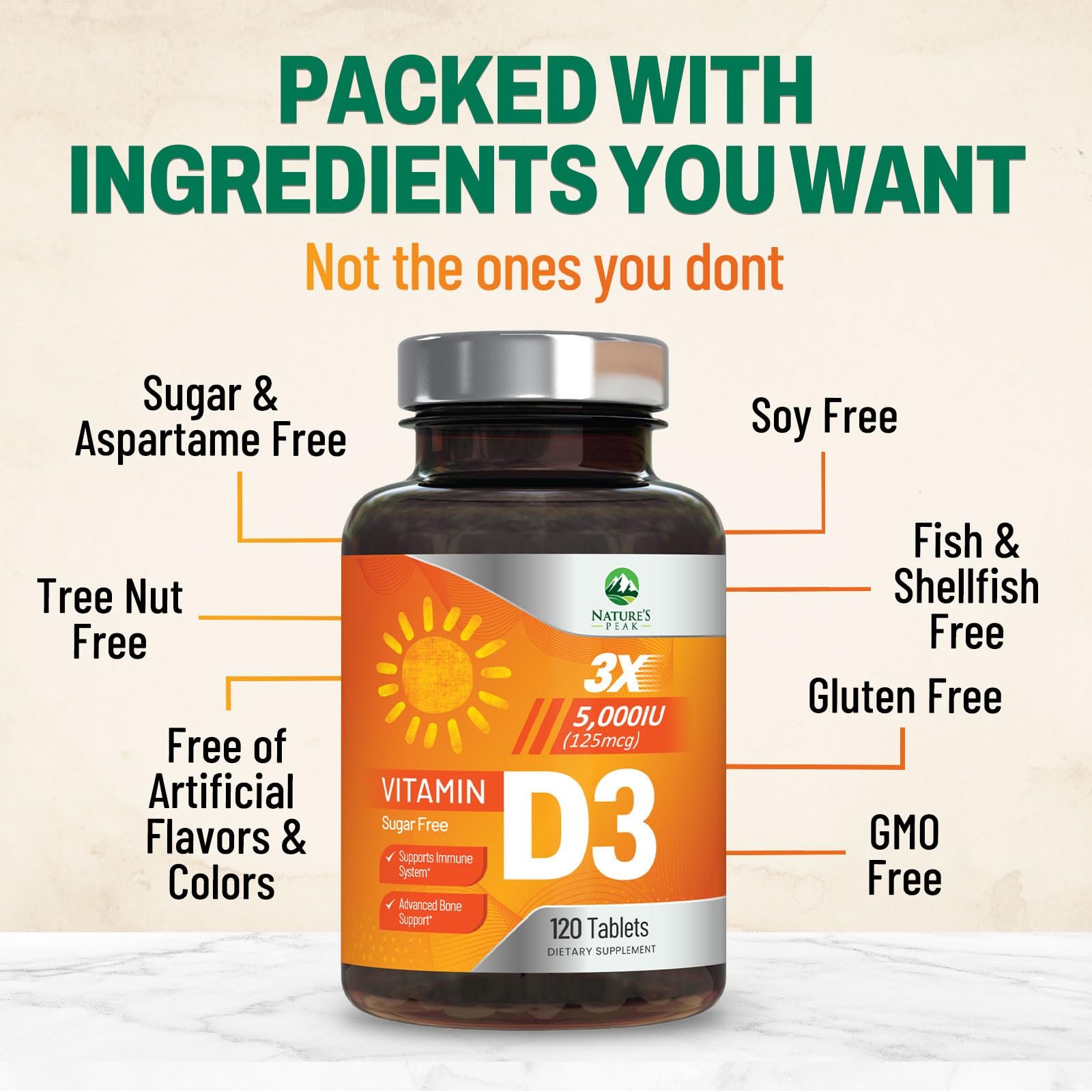 Nature's Peak daily-use scene promoting routine health support.