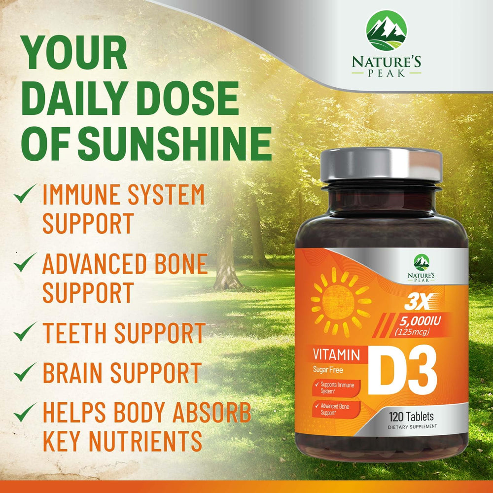 Nature's Peak Vitamin D3 morning ritual for better wellness.