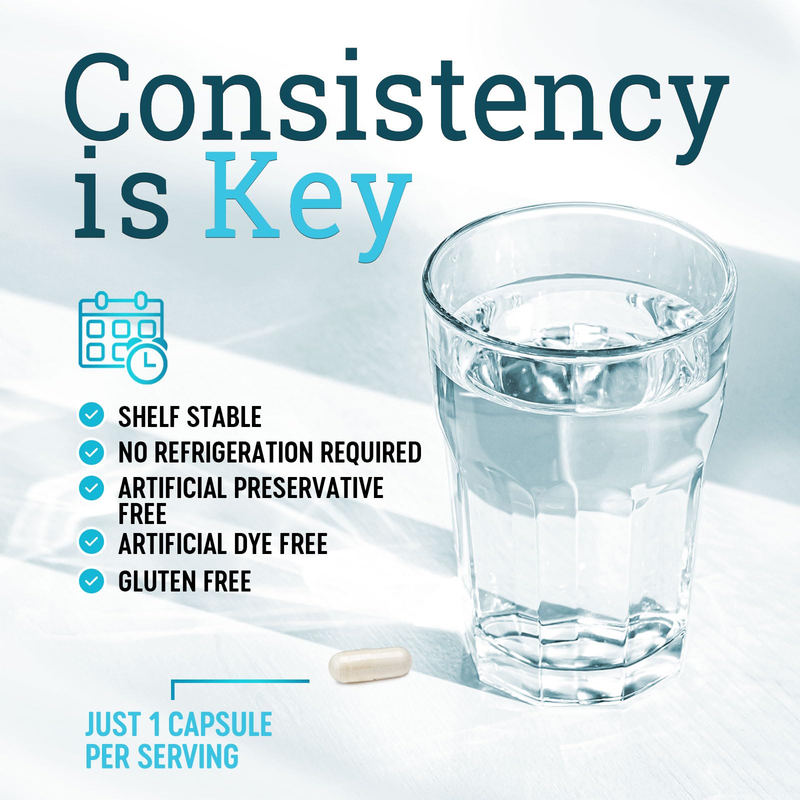 Nature's Physician Probiotics shelf-stable bottle ideal for busy lifestyles