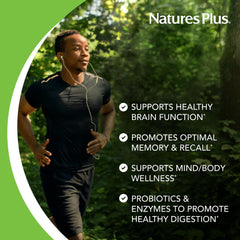 BrainCeutix label closeup showing vegan, gluten-free, non-GMO formula.