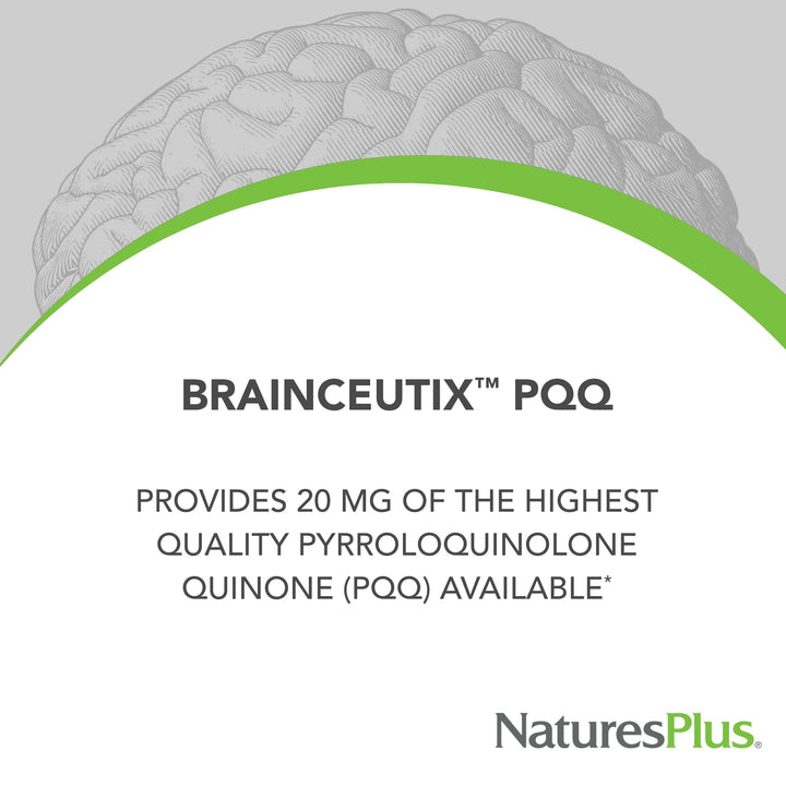 Brainceutix PQQ capsules ready for daily cognitive support.