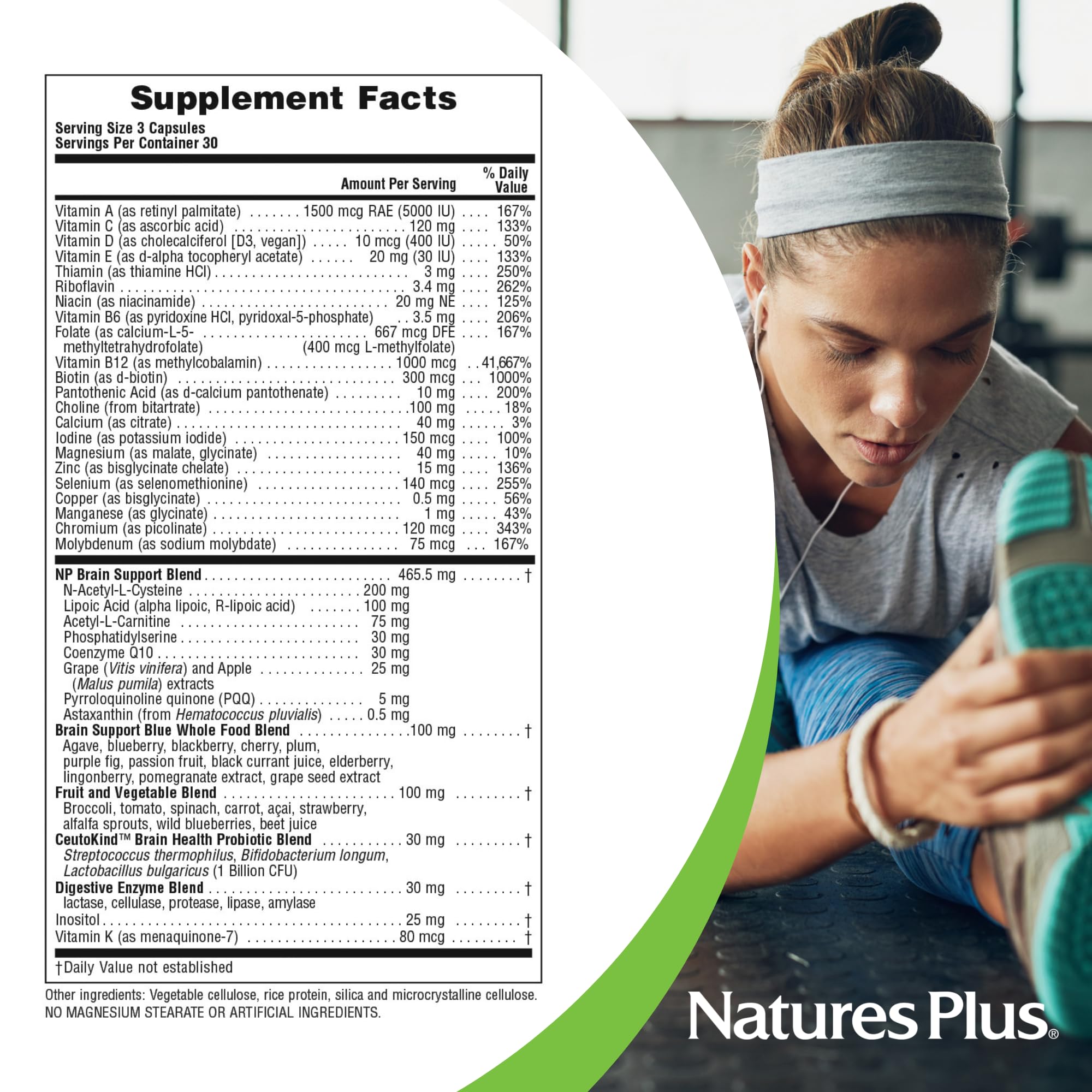 BrainCeutix vegan gluten-free icon highlighting clean plant-based formula.