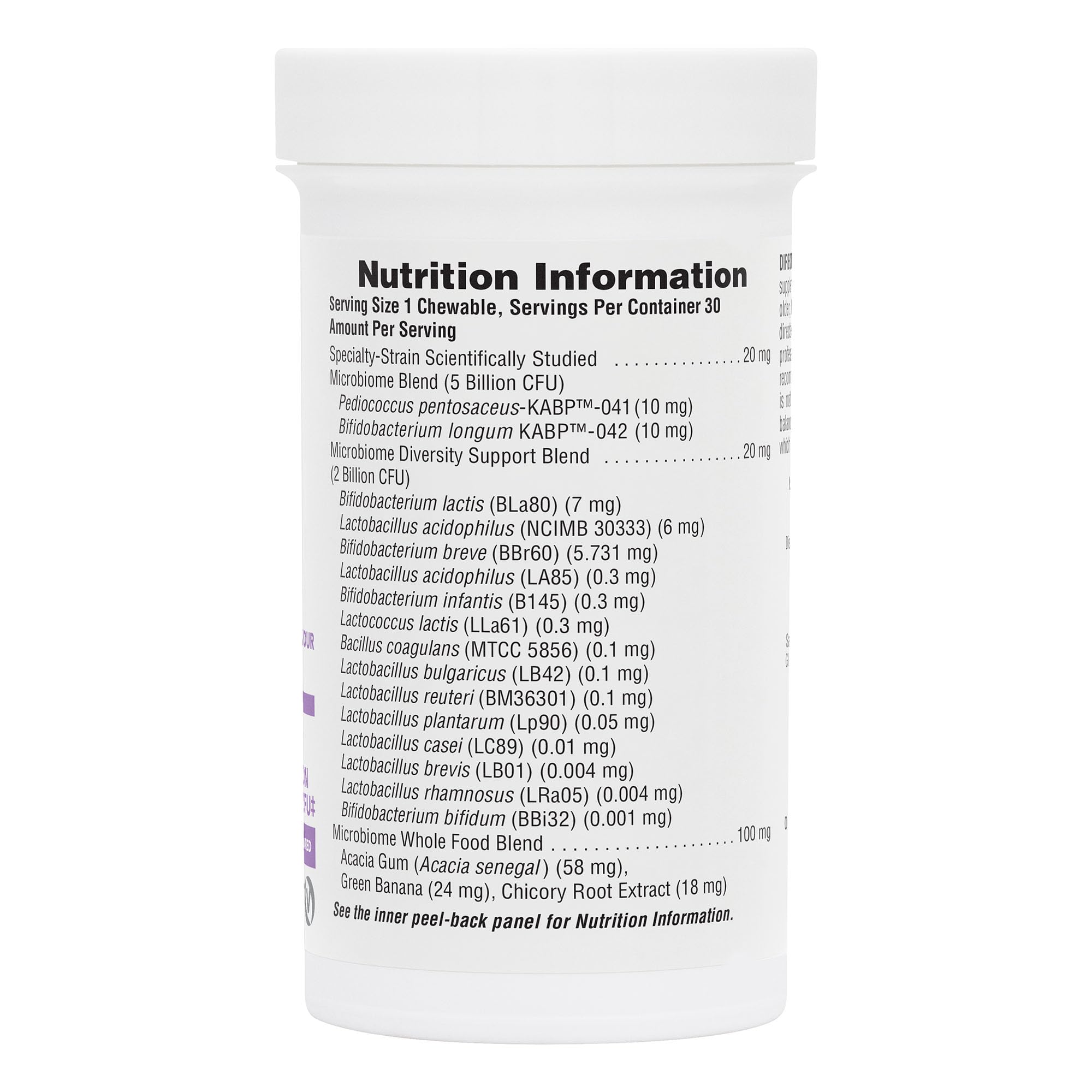 Nature's Plus GI Natural Probiotic Kids Mixed Berry serving for daily probiotic support.