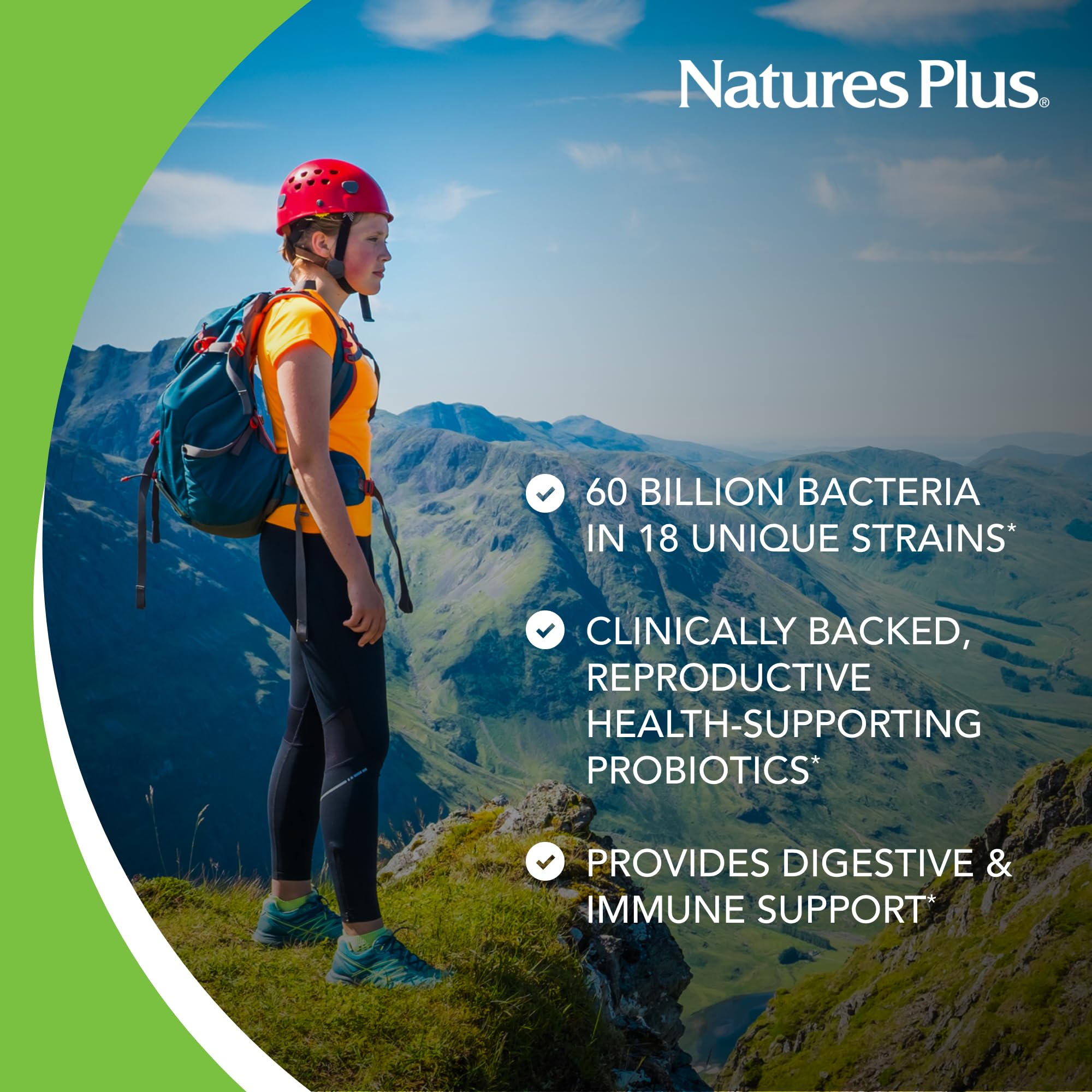 Close-up of capsules showing high potency probiotic for women.