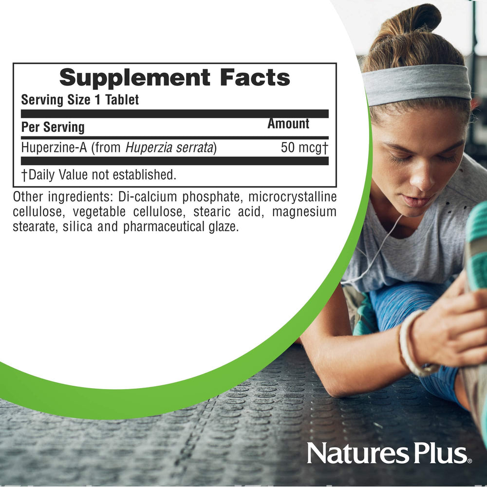 Nature's Plus Huperzine Rx‑Brain daily-use design supports routine supplements.