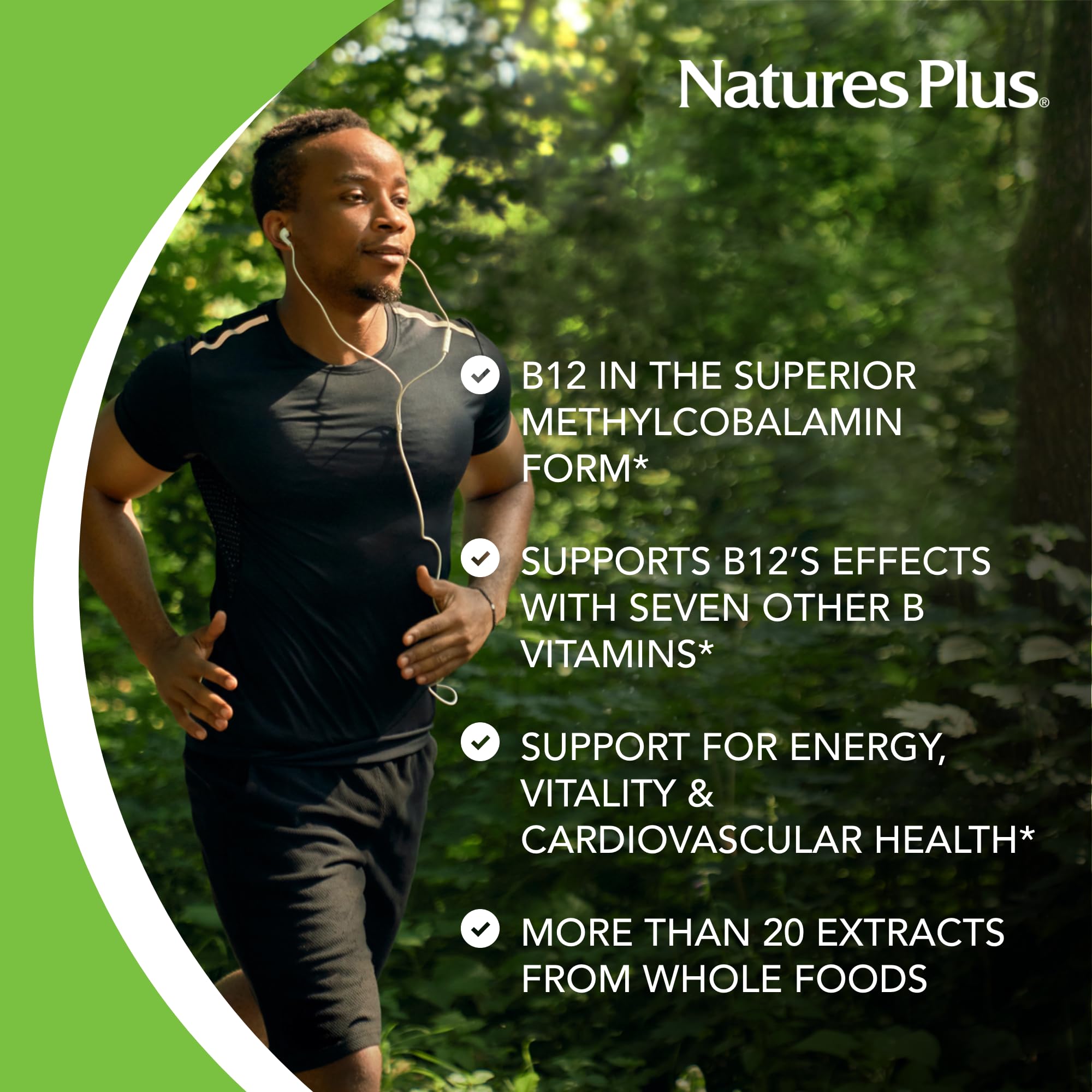 Nature's Plus Source of Life B12 organic whole-food ingredients blend