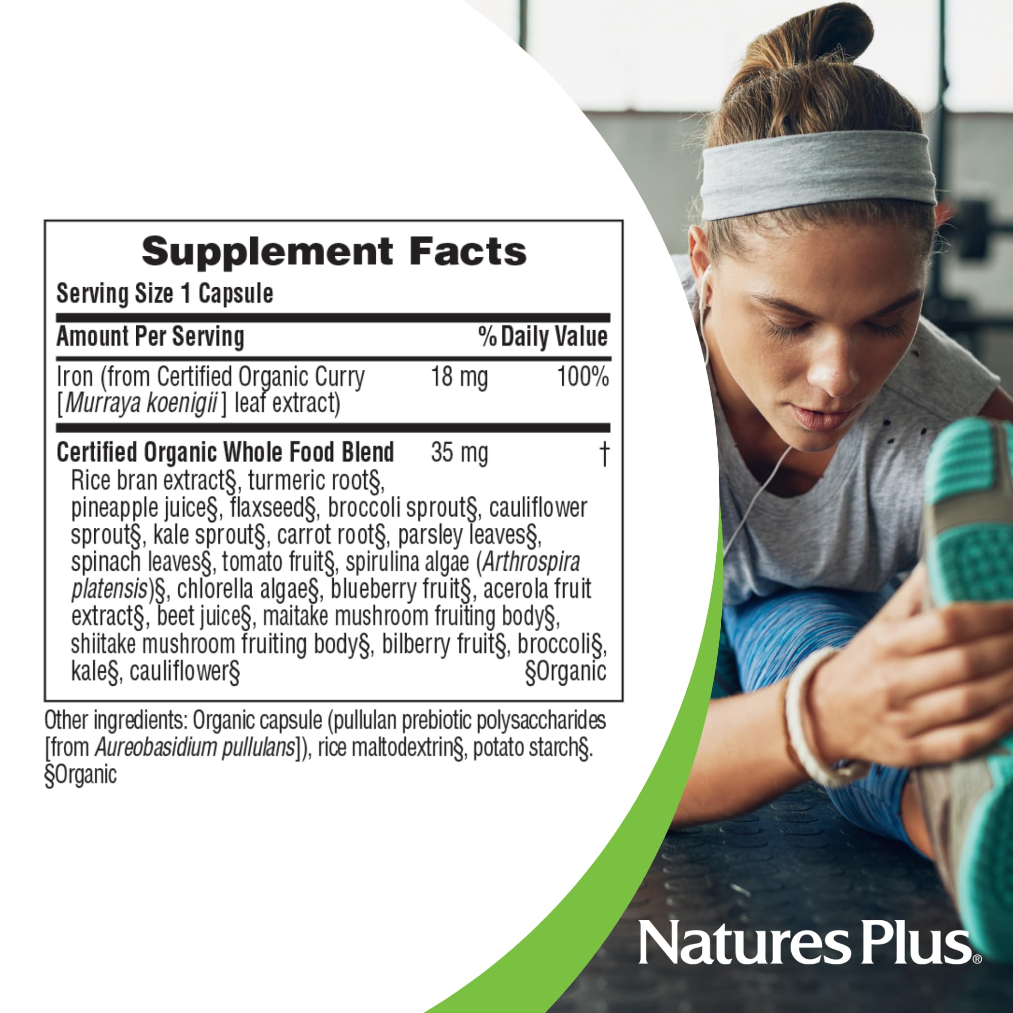 Nature's Plus Source of Life Garden Iron family-use lifestyle image suggesting wellness