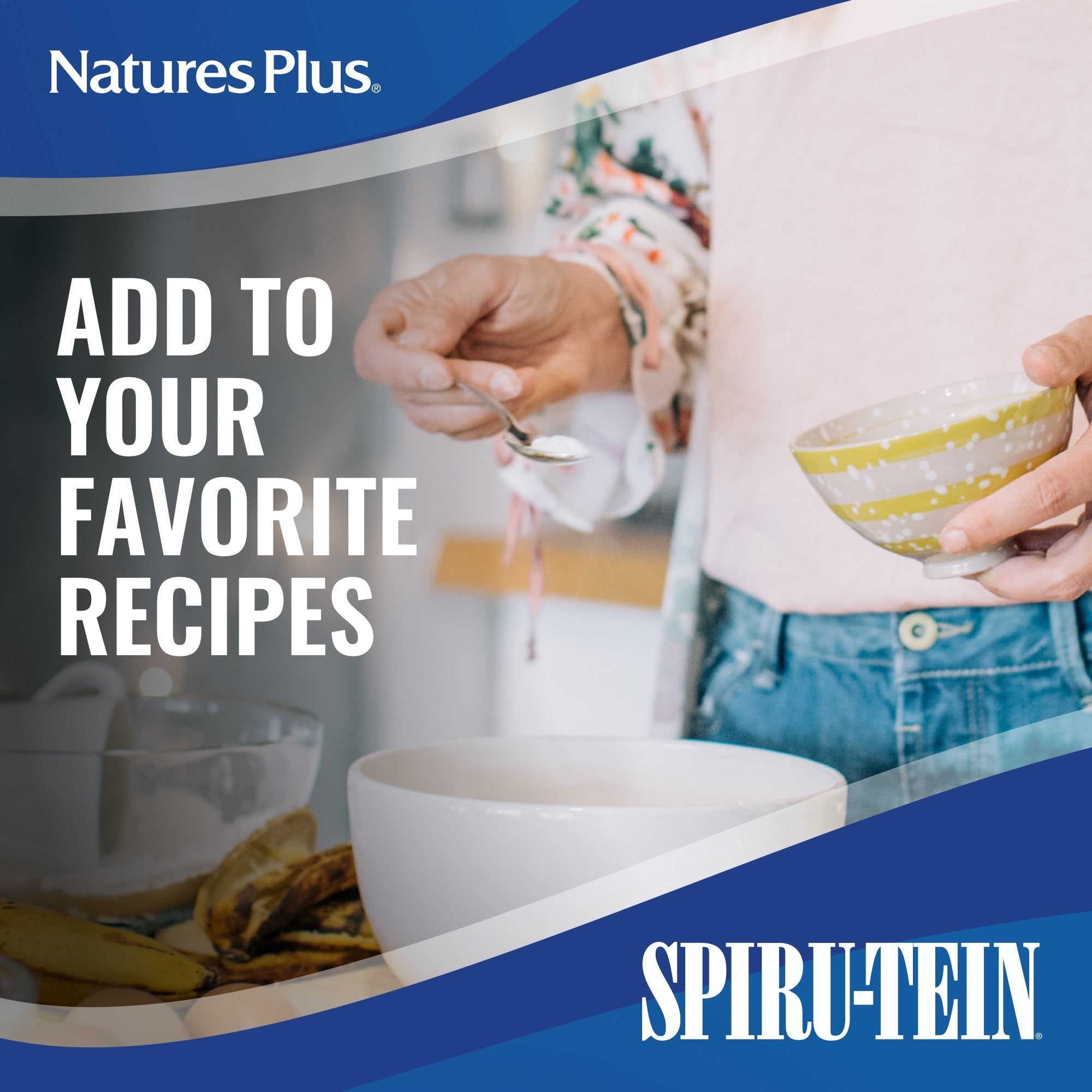 Nature's Plus SPIRU-TEIN non-GMO gluten-free formula supports dietary needs
