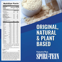 Nature's Plus SPIRU-TEIN tri-blend protein mix for complete plant-based nutrition