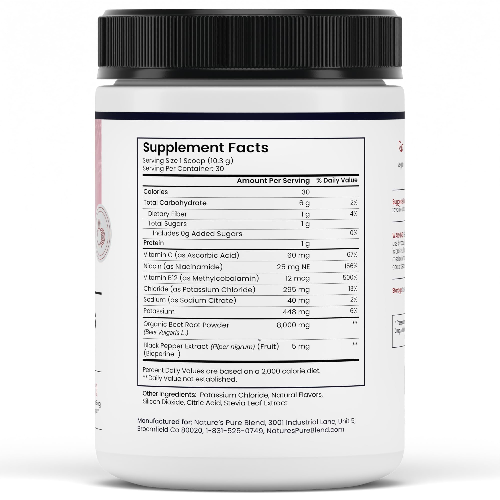 Daily wellness with Nature's Pure Blend beet powder in routine