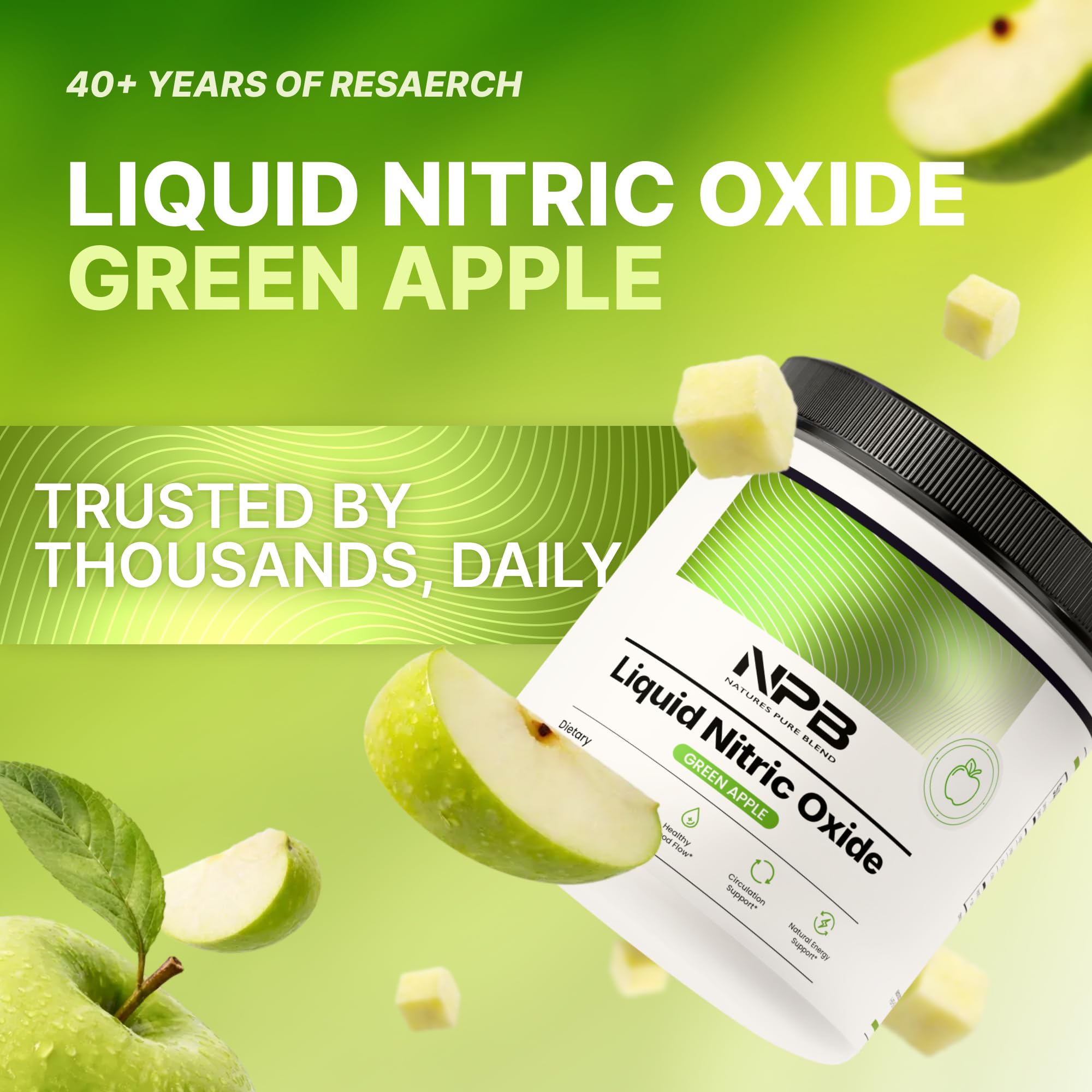 Nature's Pure Blend ingredients listing L-Arginine and L-Citrulline shown