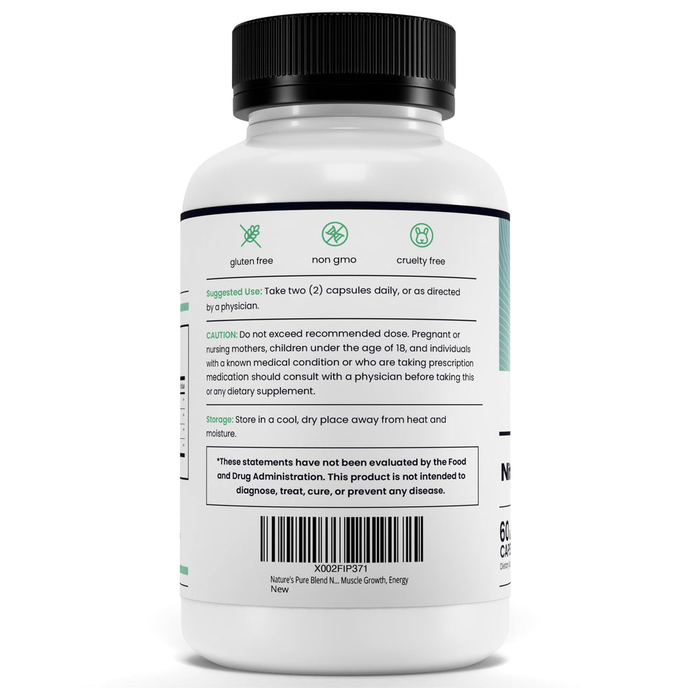 Nature's Pure Blend packaging showcase signaling premium quality