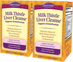 Nature's Secret Milk Thistle Liver Cleanse bottle front view with herbal blend and label