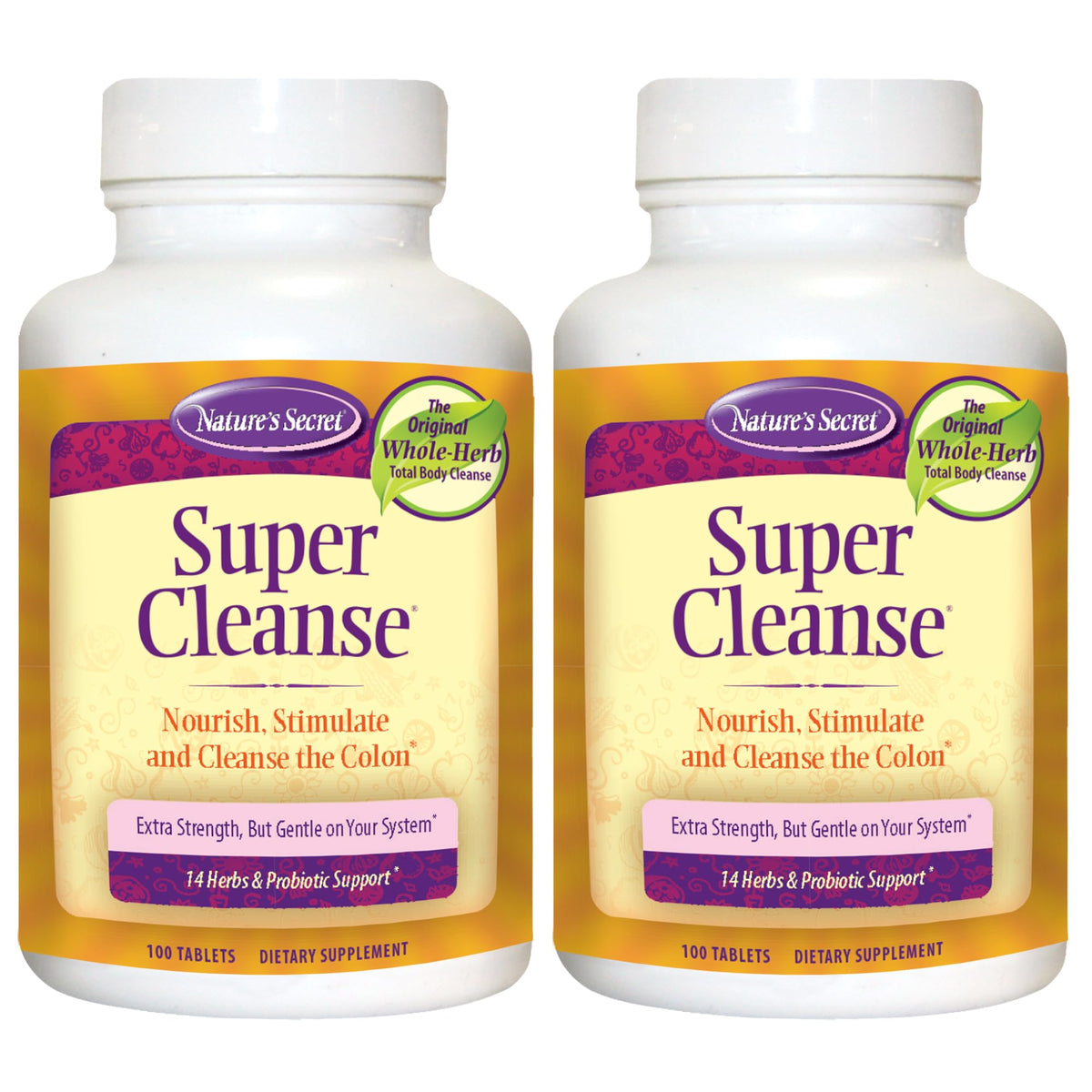 Nature's Secret Super Cleanse bottle pour promotes a gentle detox start for daily wellness