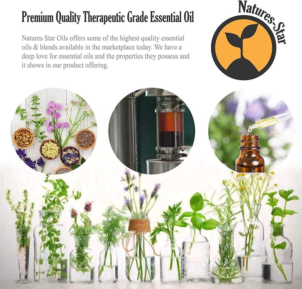 Natures-Star rosemary oil shown in a diffuser setup with calming aroma