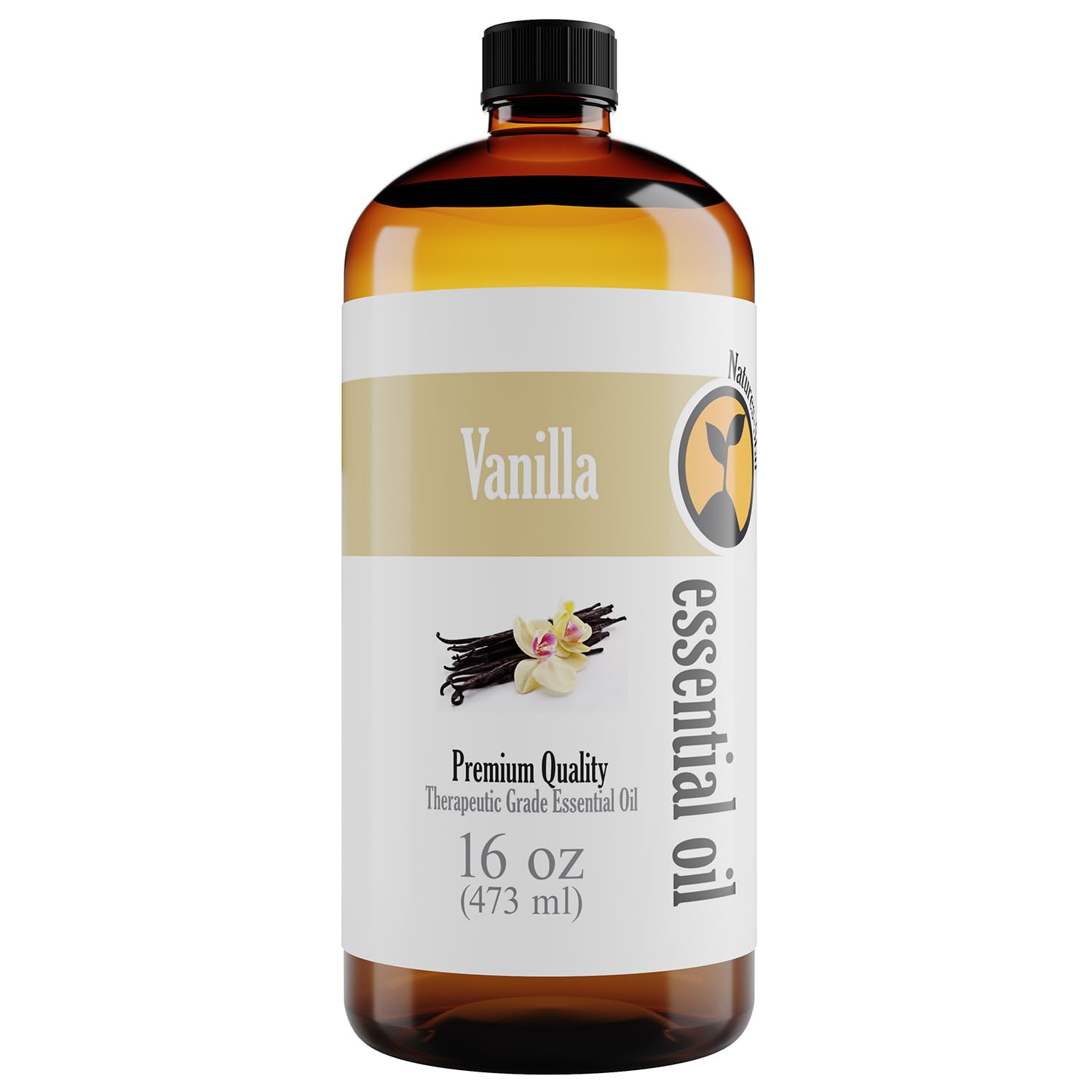Natures-Star vanilla essential oil 16oz bottle for aromatherapy and crafts