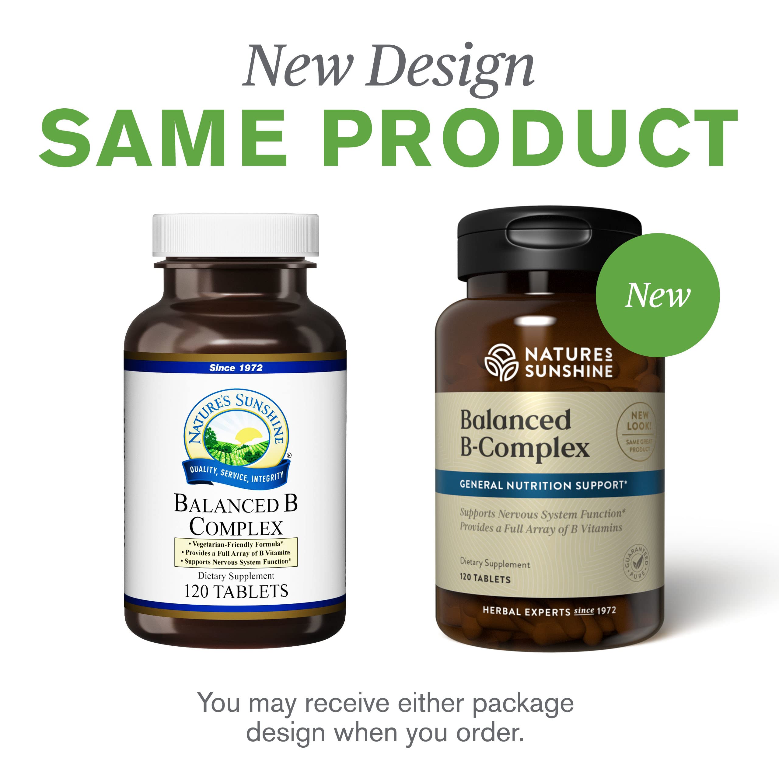Nature's Sunshine Balanced B-Complex digestion support imagery