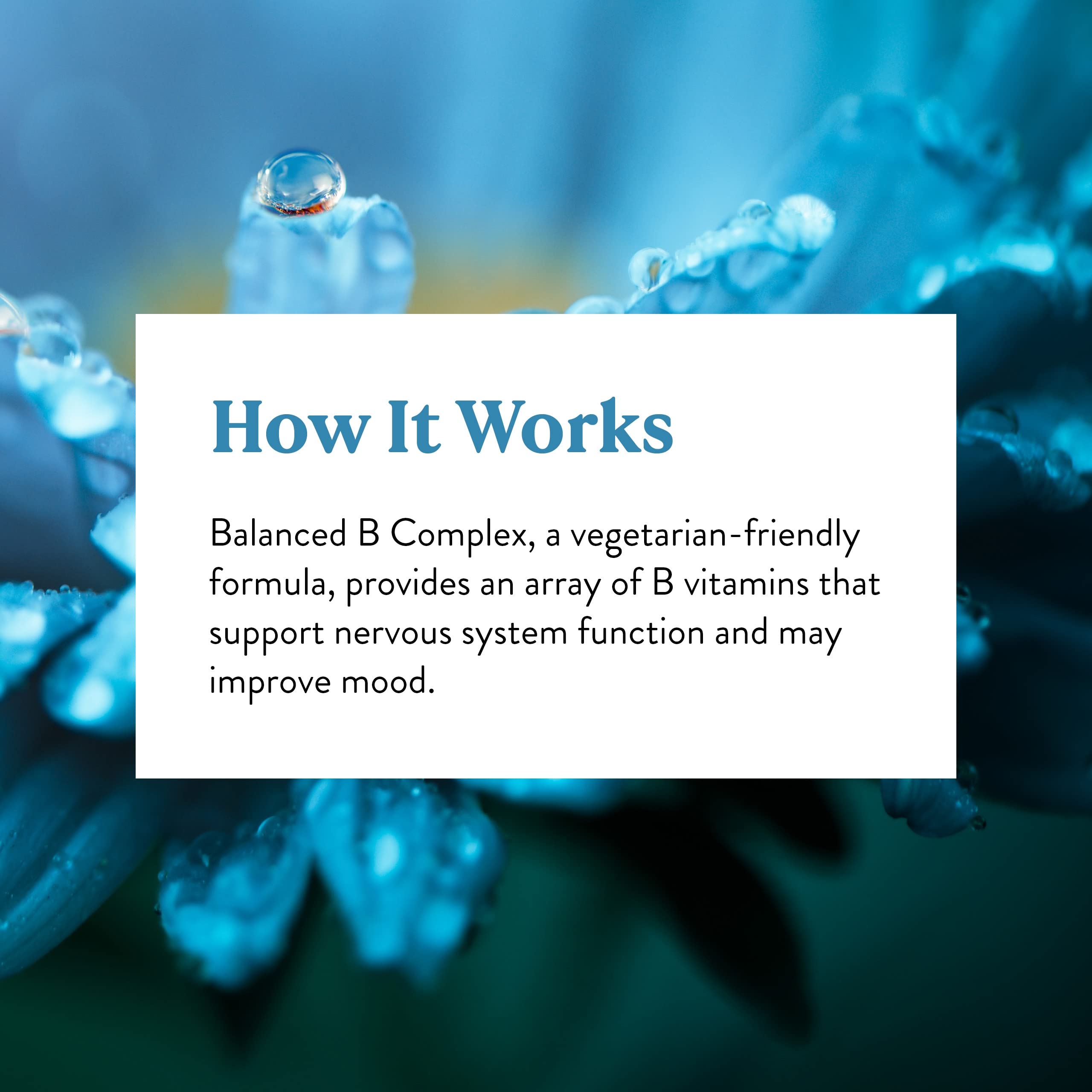 Nature's Sunshine Balanced B-Complex nervous system support graphic